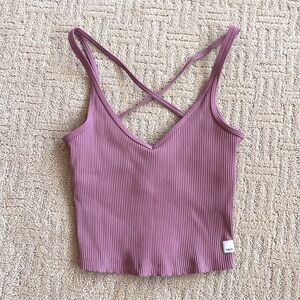 Vuori Rib Crop Tank - size XS